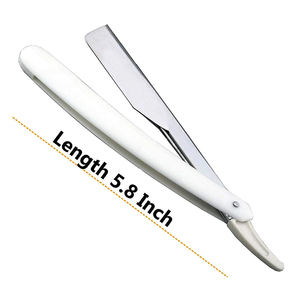 Maquinillas de afeitar para el cabello hechas de acero inoxidable alemán para hombres, maquinilla de afeitar para cortar la barba con mango de plástico y embalaje personalizado - Product Image 5