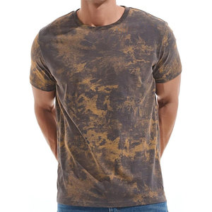 T-shirt pour homme avec logo personnalisé T-shirt à manches courtes et col rond de luxe pour homme Motif solide - Product Image 3