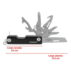 Multiutensile Wallis K900392 con 11 Funzioni e Manico in Metallo Nero - Product Image 2