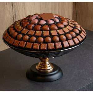 Présentoir de dessert sucré fait à la main bol à chocolat en métal doré Occasions de mariage pour servir des bonbons bonbons Desserts - Product Image 2