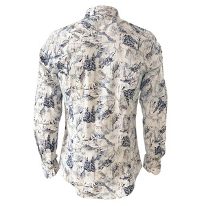 Camisa Formal de Algodón de Lujo para Hombre, Transpirable, Ecológica, de Sarga, Corte Clásico, para Oficina, con Botones y Bolsillo - Product Image 3