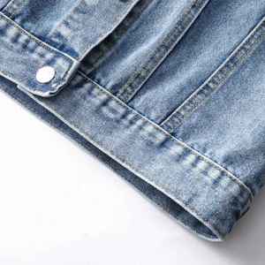 Gran oferta, chaqueta vaquera de invierno ecológica Vintage de talla grande transpirable hecha a medida para hombre, manga larga de algodón 100% - Product Image 5