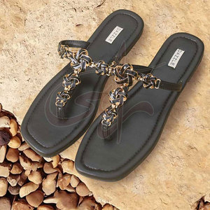 Sandalias Personalizables para Mujer, con Diseño Moderno, Estampado, Suela de Cuero Antideslizante, Detalles Metálicos, Acabado Mate - Product Image 3