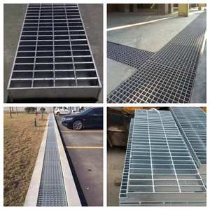 Grille en acier au carbone soudée galvanisée à chaud 25x3mm, matériaux de construction robustes pour plateformes et passerelles - Product Image 3