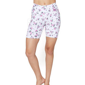 Shorts de cyclisme pour femmes, légers, respirants, extensibles, écologiques, séchage rapide, tissu en élasthanne/polyester, taille élastique - Product Image 1