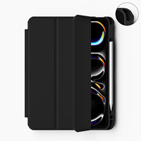 Étuis pour tablette en acrylique, housse intelligente en cuir PU pour PC, étui pour Pro 13 pouces M4 2024