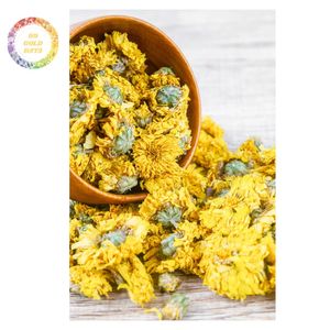 Thé de chrysanthème doré naturel en vrac, biologique, de haute qualité, bourgeons dorés séchés, thé aux herbes premium pour les boissons bien-être - Product Image 6
