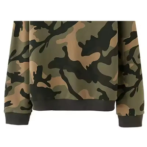 Sweat-shirt à capuche en coton imprimé camouflage pour homme, manches longues, col rond, automne-hiver, vente en gros de mode - Product Image 6