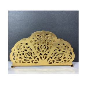 Porte-mouchoirs en laiton de meilleure qualité Vaisselle Table à la main Article décoratif Vaisselle Porte-serviettes antique - Product Image 1