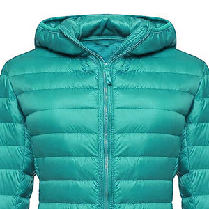 Doudoune d'hiver thermique 100% coton pour femmes personnalisée fermeture éclair impression stonewashed imperméable conception personnalisée - Product Image 5