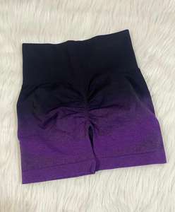 Shorts Deportivos Personalizados para Mujer, Cintura Alta Elástica, Nailon y Spandex, Transpirables, Secado Rápido, Estiramiento en Cuatro Direcciones, Diseño Sólido, Varias Tallas - Product Image 2