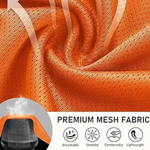 Pantalones Cortos Casuales de Malla para Hombre, Cintura Elástica, Color Sólido, Tejido Transpirable y Ecológico, para Actividades al Aire Libre de Verano - Product Image 6