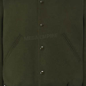 Veste en cuir et polaire Lettermen unisexe avec veste universitaire bouton personnalisé vêtements d'extérieur décontractés pour hommes - Product Image 4