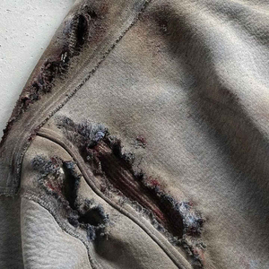 Sweats à capuche lavés à la pierre de grande taille et fabriqués à partir de quantité minimale de commande bas Marque privée Basics Cotton Blended Stone Washed Hoodies pour hommes - Product Image 4