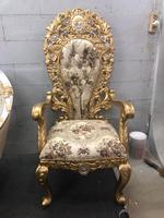 Ensembles de salle à manger de luxe de style européen classique français et italien, en bois durable de haute qualité, pour ferme, appartement, hôtel, finition dorée