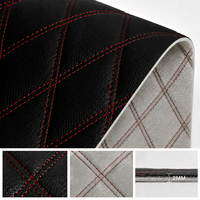 Tela de Cuero PU Acolchada y Bordada Impermeable a Precio de Fábrica para Tapicería de Sofás, Interiores de Automóviles, Decoración de Hoteles y Bolsos