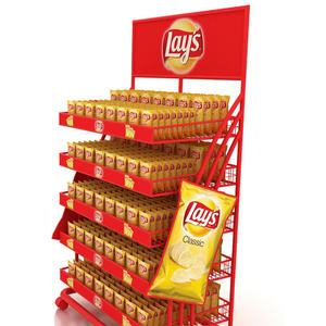 Présentoir de collations sur mesure et facile à assembler pour les magasins de détail de promotion de marque FMCG avec étagères en métal réglables - Product Image 4
