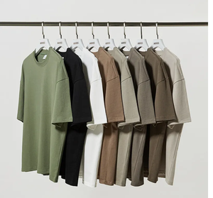 T-shirt en coton doux épais T-shirt graphique surdimensionné à épaules tombantes T-shirt sérigraphié personnalisé pour hommes T-shirts t-shirt en gros - Product Image 6