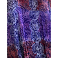 Batik Adire Alabela dessiné à la main sur tissu en mousseline de soie