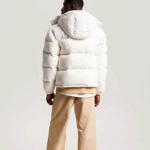 Abrigo de plumón de moda para hombre, tendencia brillante, con capucha, corto, grueso, bombardero de invierno, chaqueta acolchada brillante para hombre - Product Image 4