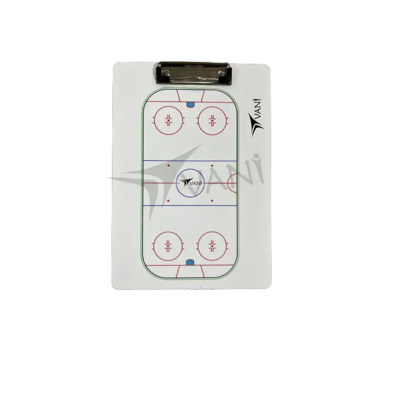 Custom Coaches Tactic Map Board Entrenamiento de hockey sobre hielo Dry Erase Coach Portapapeles Tactics Board