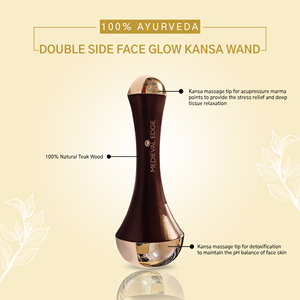 Varita Kansa Premium Medieval Edge 2 en 1, Herramienta Manual de Masaje Facial para Desintoxicar la Piel y Restaurar una Apariencia Juvenil, Original - Product Image 2