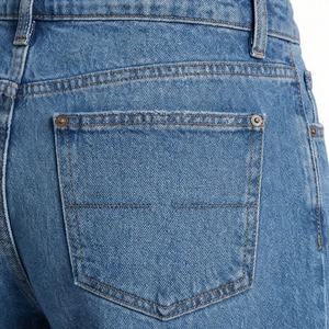 Pantalons pour femmes respirants et tendance, pantalons cargo décontractés en denim, jeans à jambes larges, couleur personnalisée, streetwear élégant, bas pour femmes - Product Image 5