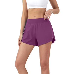Shorts pour femmes vêtements de Fitness séchage rapide Shorts de course sport taille élastique Shorts athlétiques pour femmes Logo d'impression personnalisé - Product Image 4