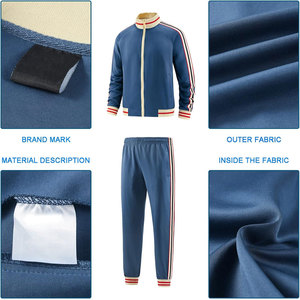 Chándal completo OEM para hombre, Impresión de logotipo personalizado, directo de fábrica, ropa de gimnasio, conjunto transpirable con soporte de etiqueta privada y entrega rápida - Product Image 5