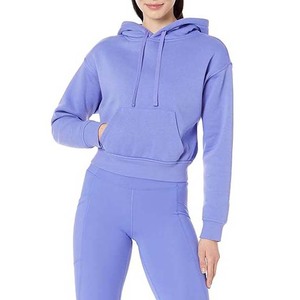 Fournisseur en gros de sweats à capuche courts pour femmes de haute qualité, décontractés et streetwear - Product Image 1