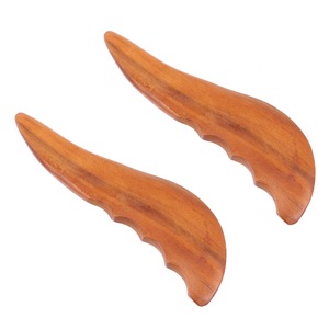 Masseur en bois Gua Sha pour détendre les muscles, artisanat en bois d'acacia massif - Product Image 3