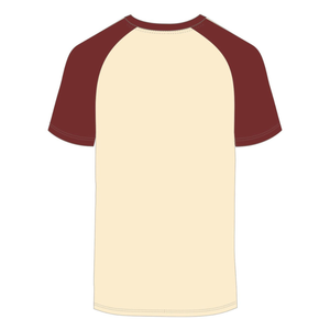 T-Shirt Premium in Cotone con Maniche Raglan e Ricamo in Ciniglia Neutro della Fraternità Greca Kappa Alpha Psi, Stile Old English K, Nupe 1911 - Product Image 4