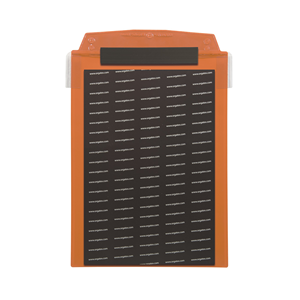 Portadocumenti con chiusura magnetica, con flap protettivo, DIN A4 verticale 2, Arancione, 10 pz. / Confezione.- SDVF/4211-08 - Product Image 2