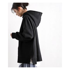 Sweat à capuche de haute qualité en coton polaire épais solide avec impression de logo sweat à capuche court personnalisé pour femmes - Product Image 2