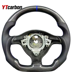 Volante Deportivo de Fibra de Carbono Forjado con Escamas Amarillas YTcarbon para Seat <span class=keywords><strong>Leon</strong></span> MK1 Toledo 1998-2005 - Product Image 5