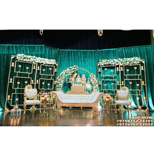 Elegante Caja de Velas para Decoración de Bodas, Impresionante Pared de Velas para Escenario de Boda, Diseño Moderno de Pared de Velas Metálica, Australia - Product Image 1