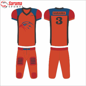Cheap Custom Sublimation Blank Custom American Football Uniformes Sportswear American Tackle Twill Uniform With OEM, - Product Image 4