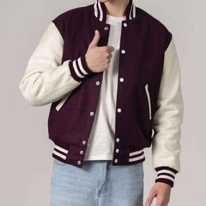 Custom Varsity <b>Jacket</b> Custom Size <b>Men's</b> <b>Jackets</b> Letterman Sports Coat With High Quality Materials Varsity <b>Jacket</b> for <b>Men</b> - Product Image 2