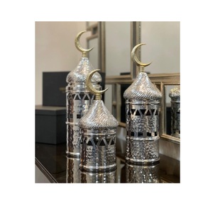 Nouvelle arrivée vintage Ramadan décoration Ramadan embellissements Eid décorations Argenterie Mosquée minaret décoration - Product Image 5