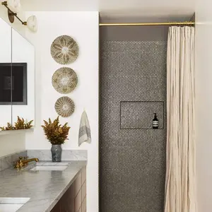 Panier mural bohème en jonc de mer, décoration d'intérieur, décoration murale pour salon - Product Image 6