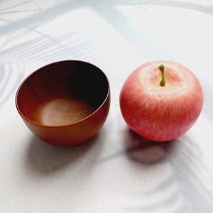 Cuenco de madera de Acacia para servir en la familia, tazón de arroz de madera Natural de Vietnam, vajilla hecha a mano ecológica para el hogar y restaurante - Product Image 6