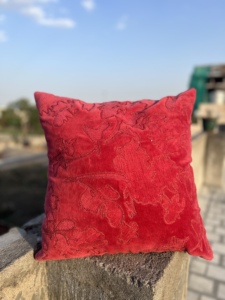 Luxury 45x45 cm Beautifully Embroidered Cotton Lumbar <b>Cushion</b> Covers Sustainable Azo-Free Decorative Hotels Best Massage - Product Image 2