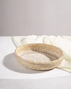 Cesta de mimbre para pan, canasta de yute de alta calidad, elegante para el hogar, cocina, tamaño personalizado barato - Product Image 4