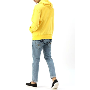 Jersey mezclado de manga larga de algodón de alta calidad con capucha, bolsillo de canguro, ropa informal, puños de Color sólido, básicos, cómodo invierno - Product Image 4