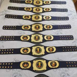 เข็มขัดมวยปล้ำหนังแท้หนา2มม. แบบพรีเมี่ยมออกแบบโลโก้ด้านหน้าได้ตามต้องการ - Product Image 3