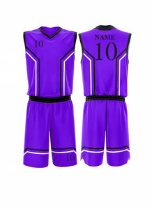 Tamaño 4XL uniforme de baloncesto con estilo impresión sublimada completa Jersey deportivo diseño de cuello transpirable conjunto directo de fábrica al por mayor - Product Image 3