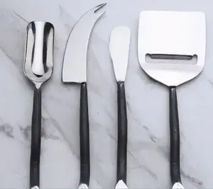 ชุดเครื่องใช้บนโต๊ะอาหารด้ามเปลือกหอยมีดตัดเนยและไม้พายพร้อมคุณสมบัติการตัดสำหรับห้องครัวงานแต่งงานขายส่ง - Product Image 5