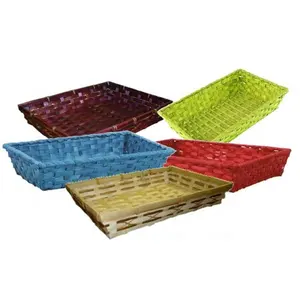 Cheap price Colorful bamboo gift basket for Easter/Christmas gift baskets made by Phuong Duy Crafts