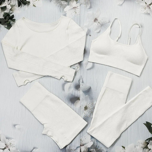 2025 Nueva ropa deportiva Yoga gimnasio conjunto Fitness entrenamiento desgaste conjuntos de Entrenamiento para mujeres - Product Image 5