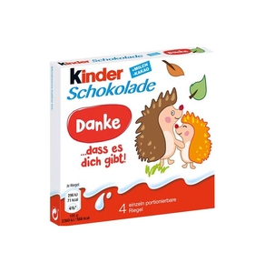 Authentique Ferrero Kinder Schokolade Riegel, pack de 4, 50g, barre chocolatée au lait avec garniture crémeuse au lait, pour distributeurs automatiques - Product Image 3